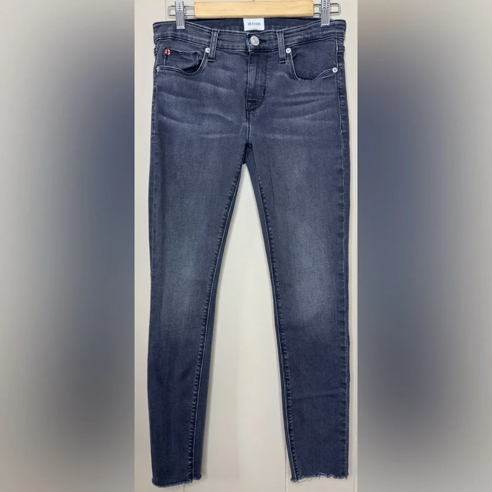 Hudson Krista Super Skinny Faded Black Stretch Jeans Size 27/4